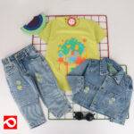 ست سه تکه کت و شلوارچاپ استیکر - تصویر 4